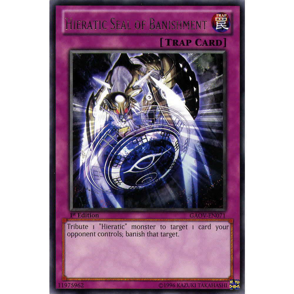 Hieratic Seal of Banishment GAOV-EN071 Yu-Gi-Oh! Card from the Galactic Overlord Set