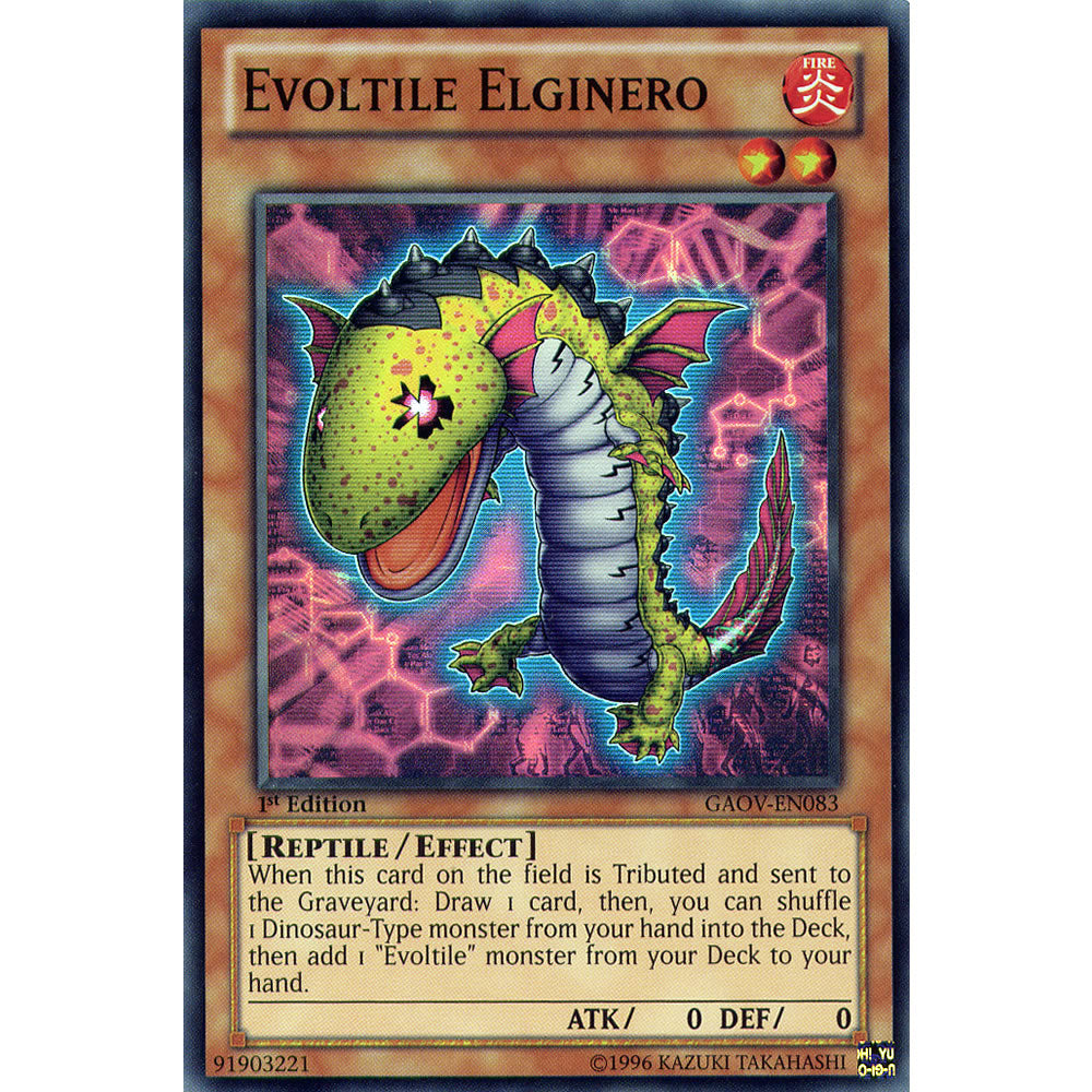 Evoltile Elginero GAOV-EN083 Yu-Gi-Oh! Card from the Galactic Overlord Set