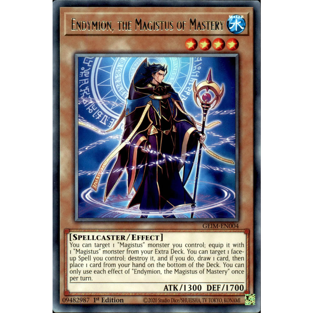 Endymion, the Magistus of Mastery GEIM-EN004 Yu-Gi-Oh! Card from the Genesis Impact Set