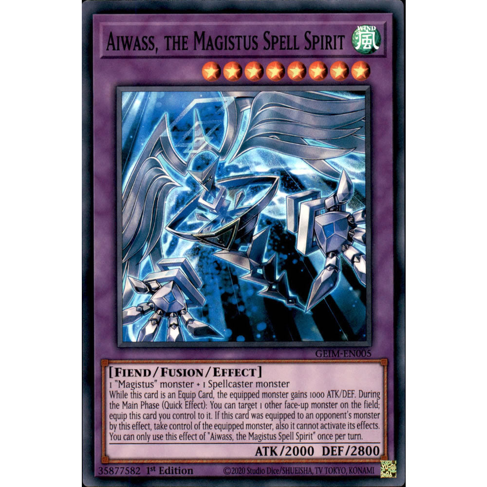 Aiwass, the Magistus Spell Spirit GEIM-EN005 Yu-Gi-Oh! Card from the Genesis Impact Set