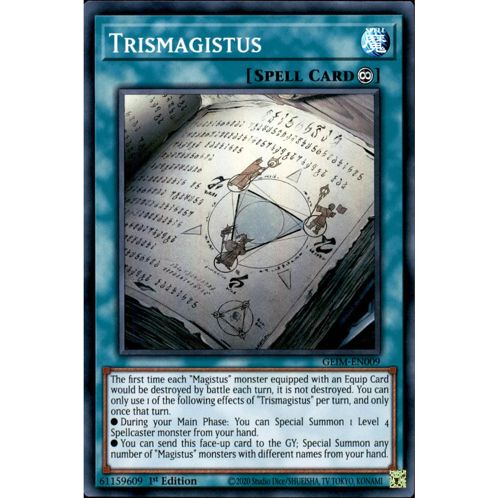 Trismagistus GEIM-EN009 Yu-Gi-Oh! Card from the Genesis Impact Set