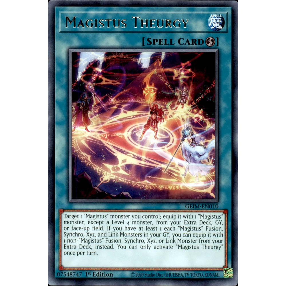 Magistus Theurgy GEIM-EN010 Yu-Gi-Oh! Card from the Genesis Impact Set