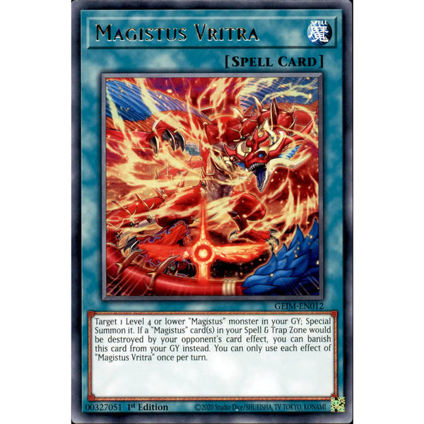 Magistus Vritra GEIM-EN012 Yu-Gi-Oh! Card