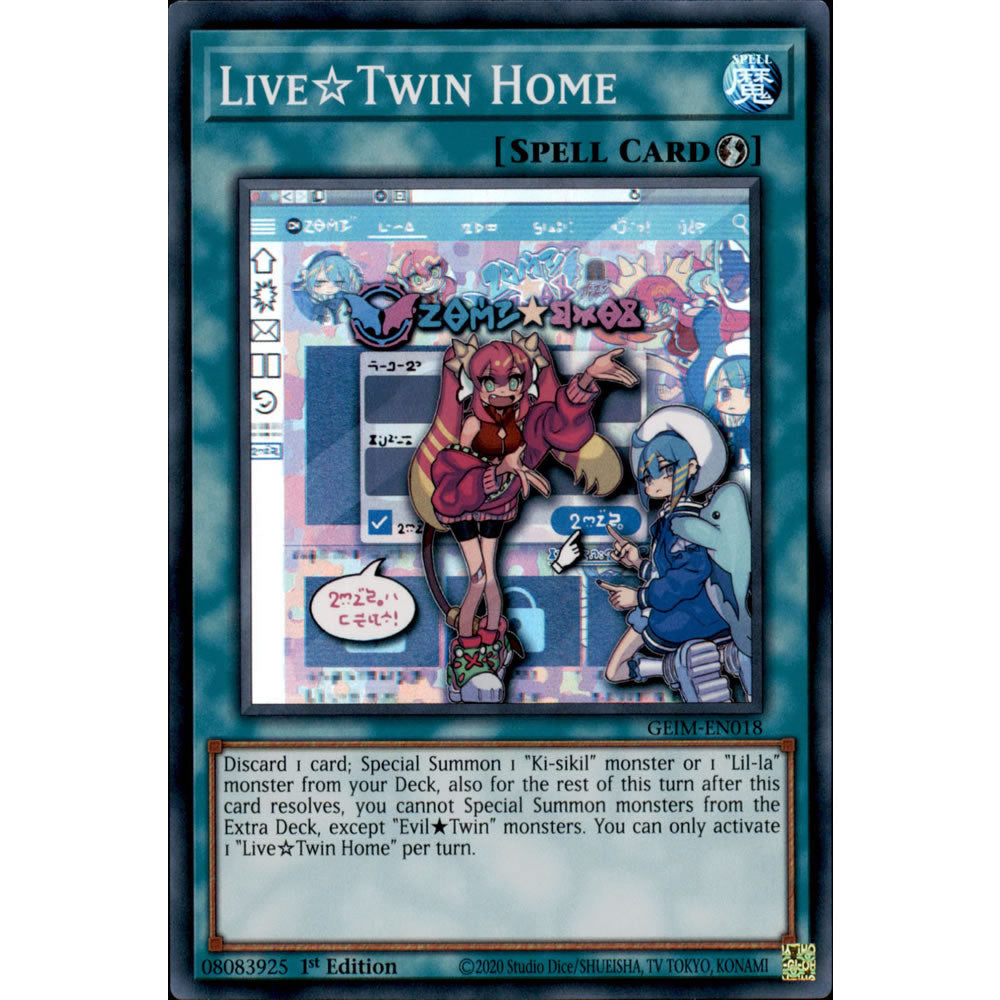 Live Twin Home GEIM-EN018 Yu-Gi-Oh! Card from the Genesis Impact Set