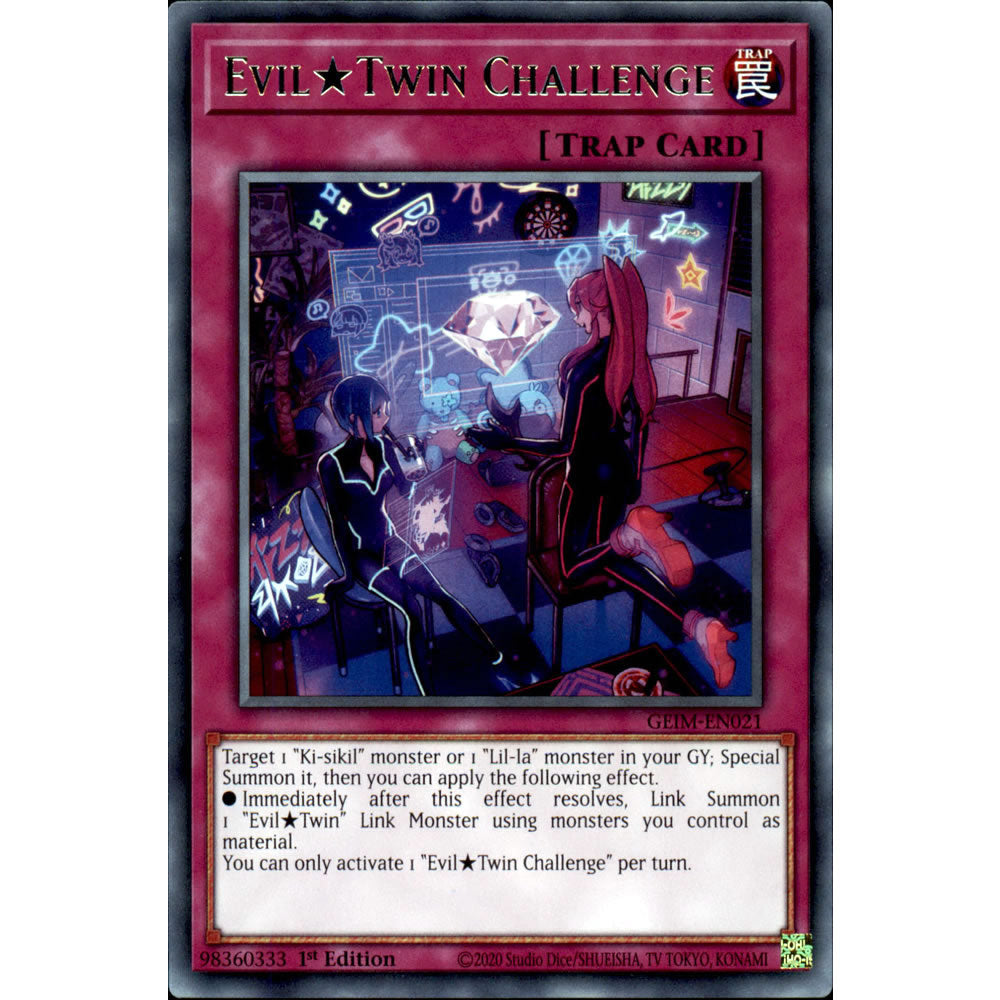 Evil Twin Challenge GEIM-EN021 Yu-Gi-Oh! Card from the Genesis Impact Set