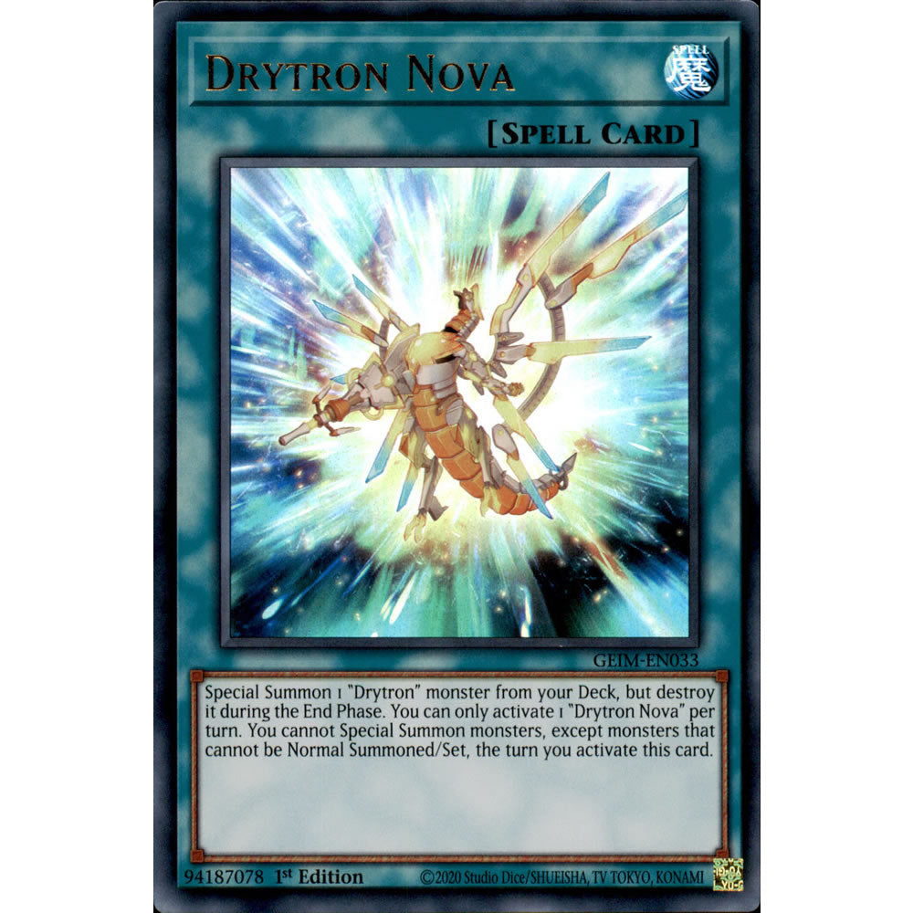 Drytron Nova GEIM-EN033 Yu-Gi-Oh! Card from the Genesis Impact Set