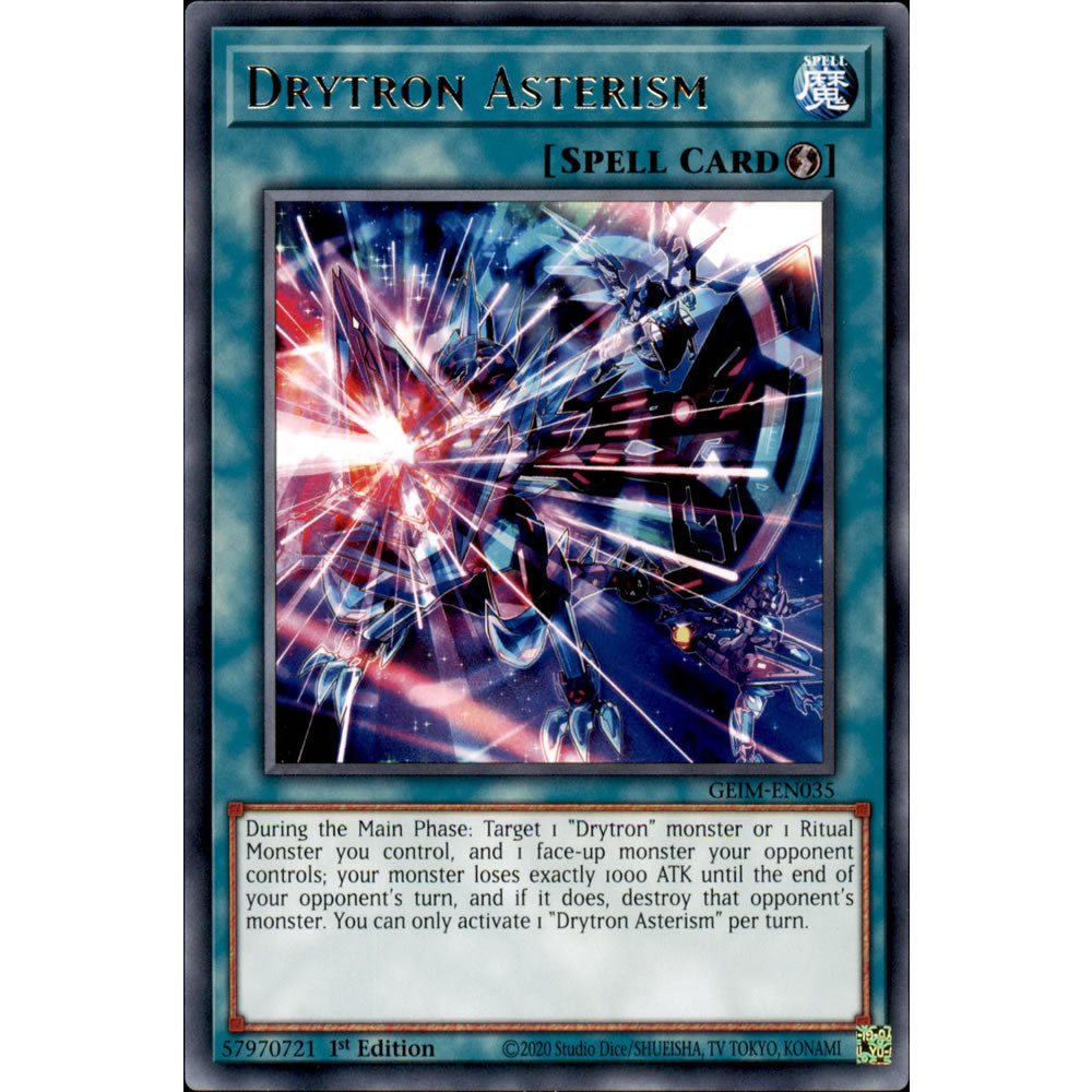 Drytron Asterism GEIM-EN035 Yu-Gi-Oh! Card from the Genesis Impact Set