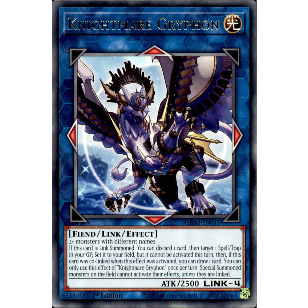 Knightmare Gryphon GEIM-EN041 Yu-Gi-Oh! Card from the Genesis Impact Set