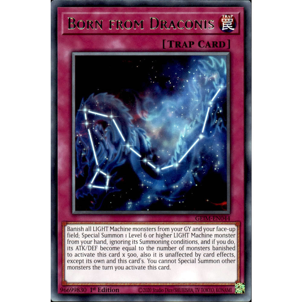 Born from Draconis GEIM-EN044 Yu-Gi-Oh! Card from the Genesis Impact Set