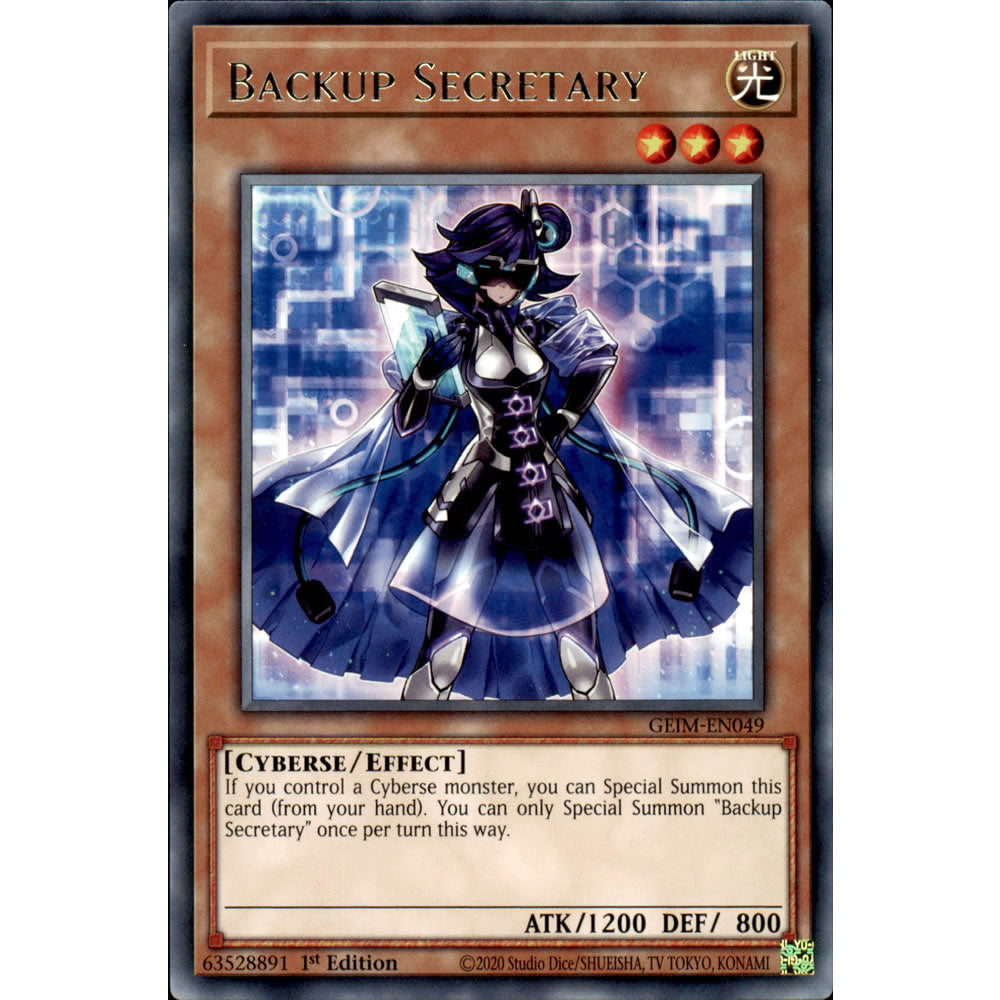 Backup Secretary GEIM-EN049 Yu-Gi-Oh! Card from the Genesis Impact Set