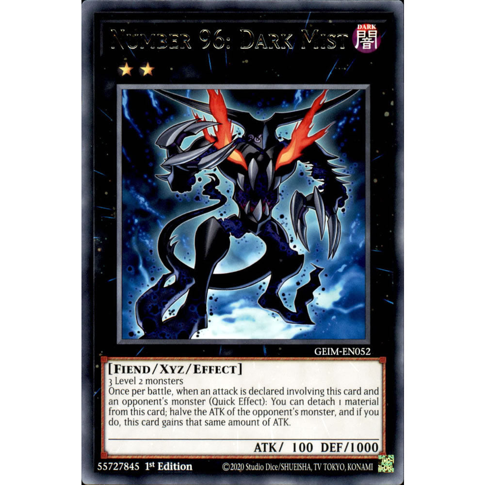 Number 96: Dark Mist GEIM-EN052 Yu-Gi-Oh! Card from the Genesis Impact Set