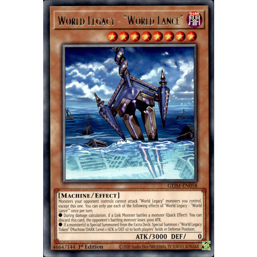 World Legacy - World Lance GEIM-EN058 Yu-Gi-Oh! Card from the Genesis Impact Set