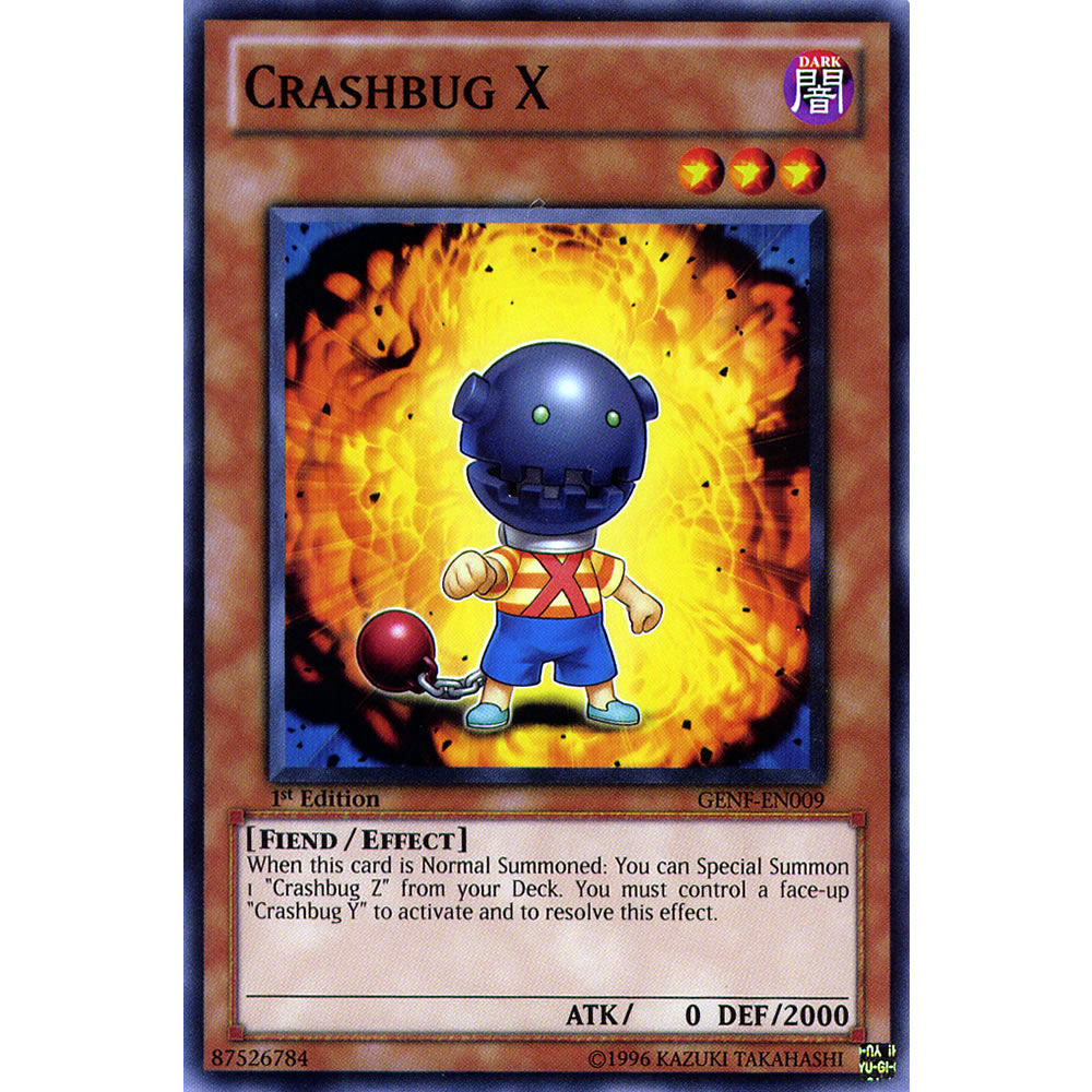 Crashbug X GENF-EN009 Yu-Gi-Oh! Card from the Generation Force Set