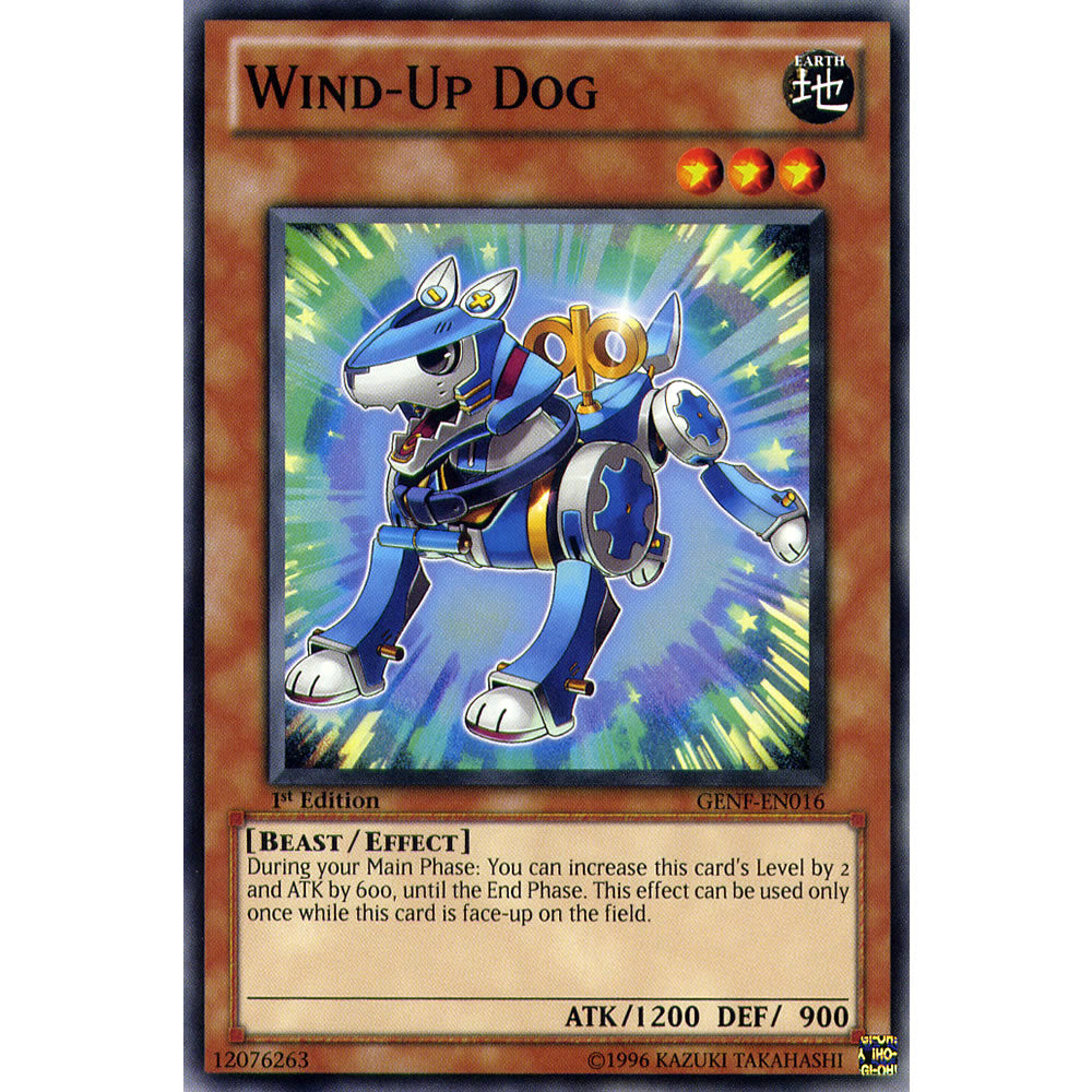 Wind - Up Dog GENF-EN016 Yu-Gi-Oh! Card from the Generation Force Set