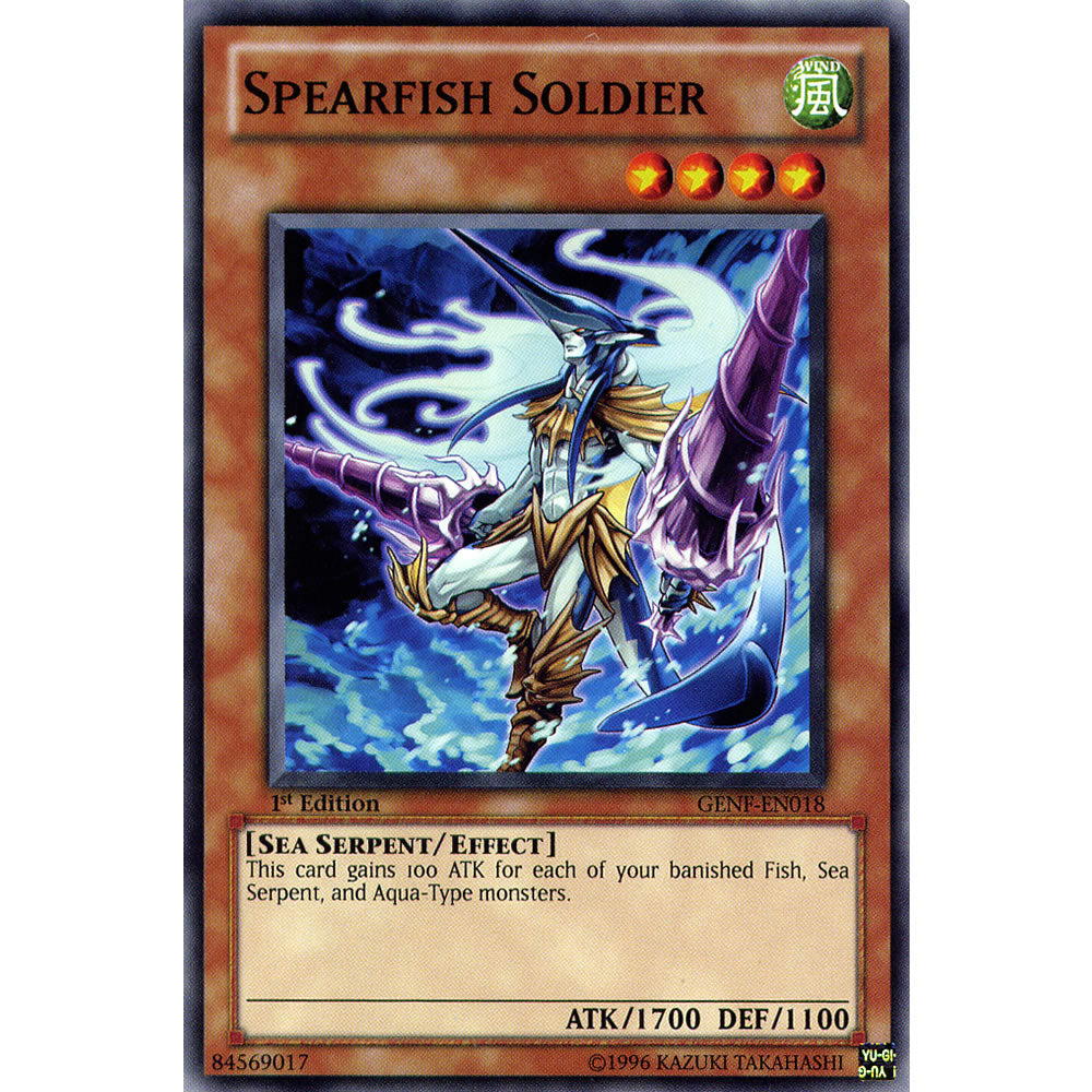 Spearfish Soldier GENF-EN018 Yu-Gi-Oh! Card from the Generation Force Set