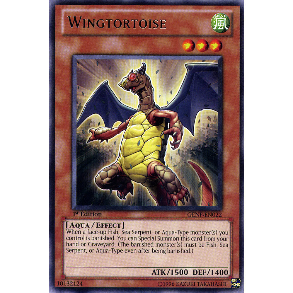 Wingtortoise GENF-EN022 Yu-Gi-Oh! Card from the Generation Force Set