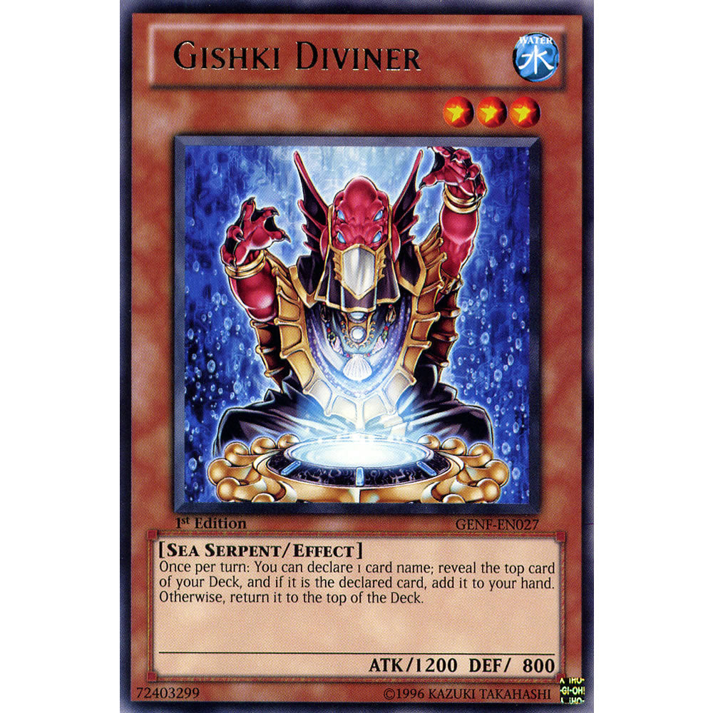 Gishki Diviner GENF-EN027 Yu-Gi-Oh! Card from the Generation Force Set