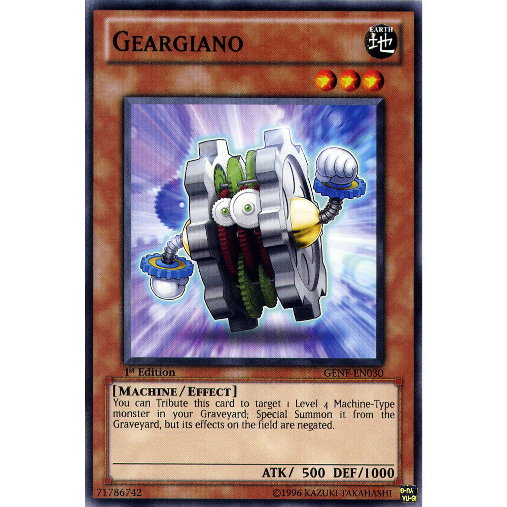 Geargiano GENF-EN030 Yu-Gi-Oh! Card from the Generation Force Set
