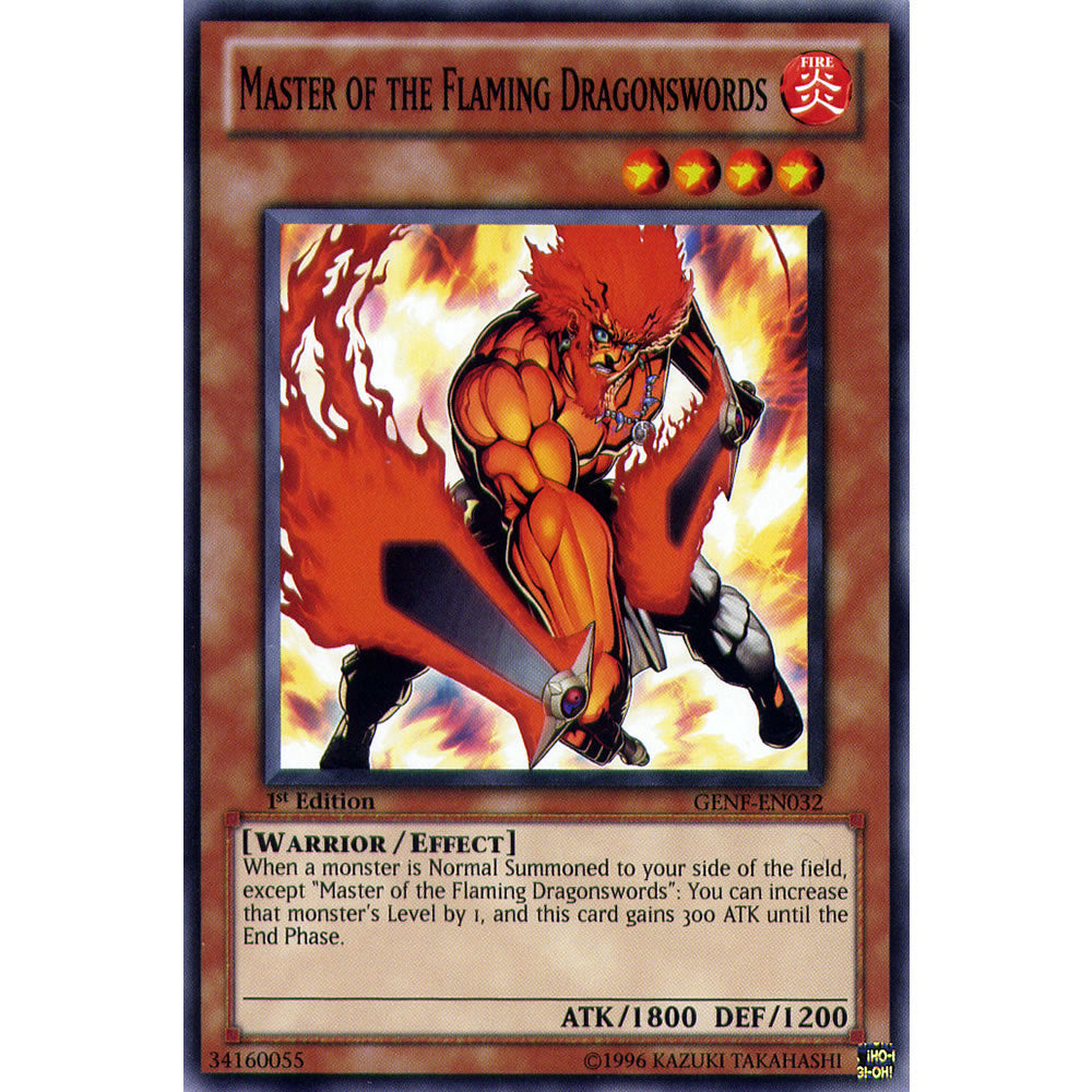 Master of the Flaming Dragonswords GENF-EN032 Yu-Gi-Oh! Card from the Generation Force Set