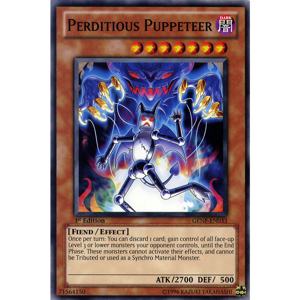 Perditious Puppeteer GENF-EN033 Yu-Gi-Oh! Card from the Generation Force Set