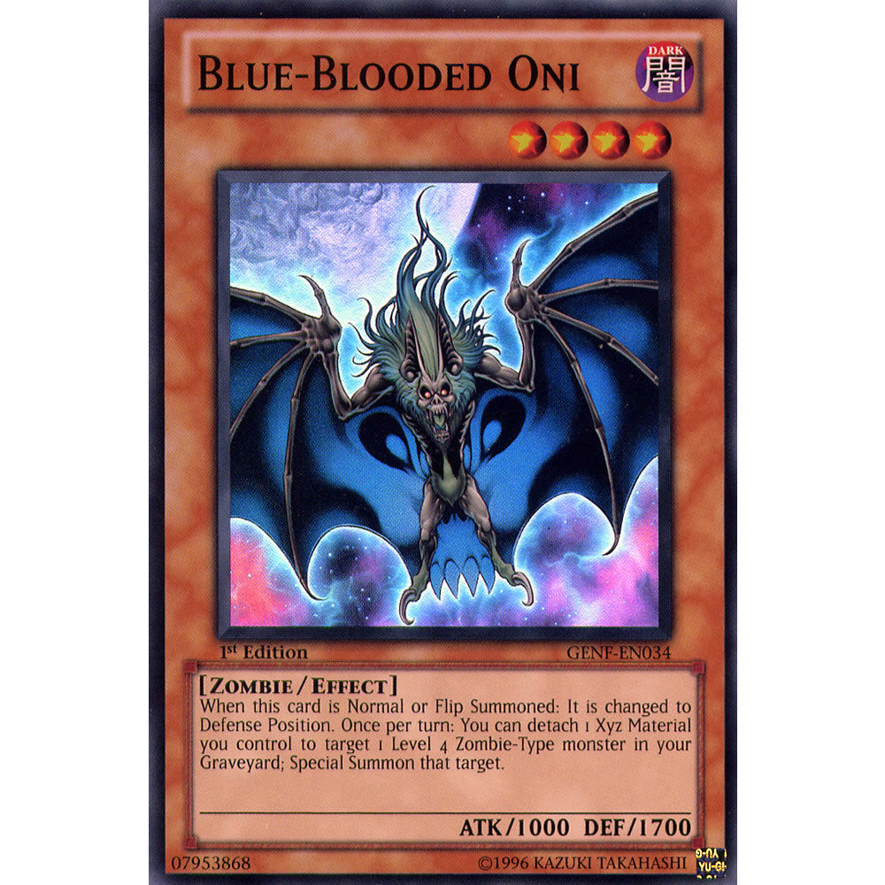 Blue-Blooded Oni GENF-EN034 Yu-Gi-Oh! Card from the Generation Force Set