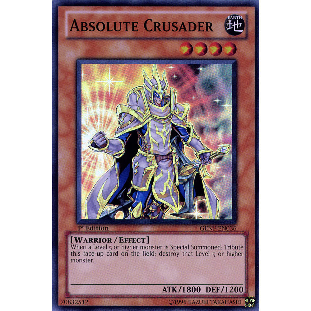 Absolute Crusader GENF-EN036 Yu-Gi-Oh! Card from the Generation Force Set