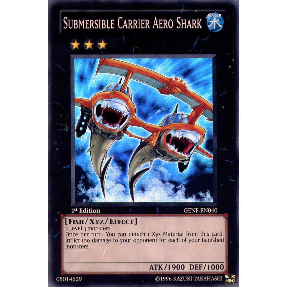 Submersible Carrier Aero Shark GENF-EN040 Yu-Gi-Oh! Card from the Generation Force Set
