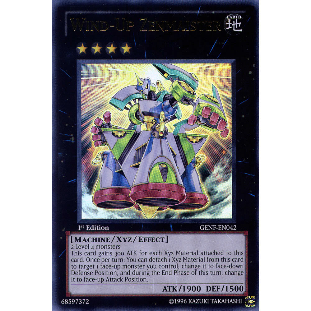 Wind - Up Zenmaister GENF-EN042 Yu-Gi-Oh! Card from the Generation Force Set