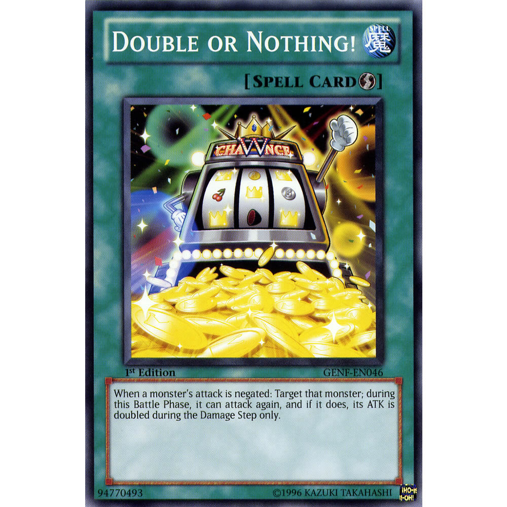 Double or Nothing ! GENF-EN046 Yu-Gi-Oh! Card from the Generation Force Set