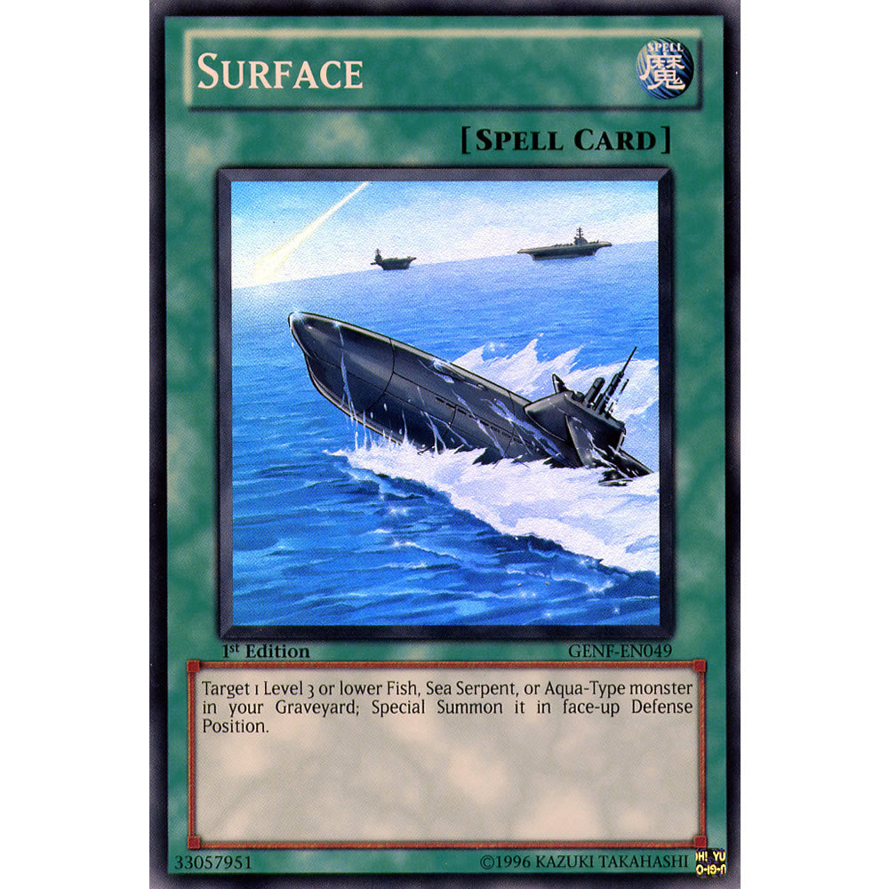 Surface GENF-EN049 Yu-Gi-Oh! Card from the Generation Force Set
