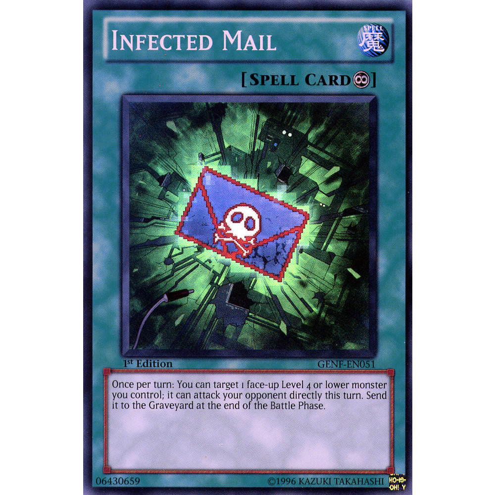 Infected Mail GENF-EN051 Yu-Gi-Oh! Card from the Generation Force Set