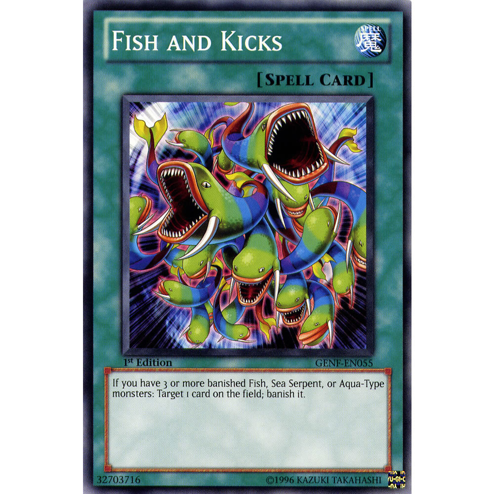 Fish and Kicks GENF-EN055 Yu-Gi-Oh! Card from the Generation Force Set