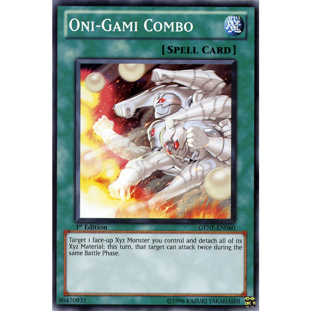 Oni - Gami Combo GENF-EN060 Yu-Gi-Oh! Card from the Generation Force Set