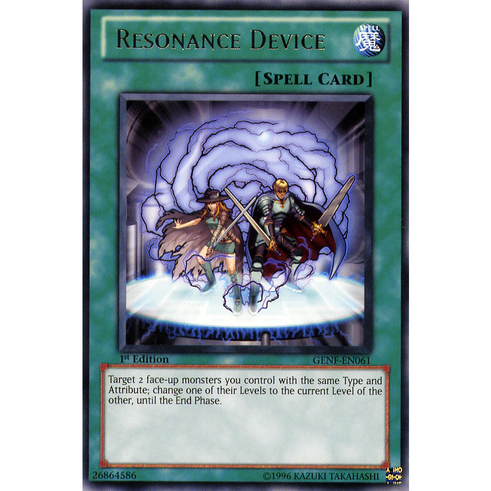Resonance Device GENF-EN061 Yu-Gi-Oh! Card from the Generation Force Set