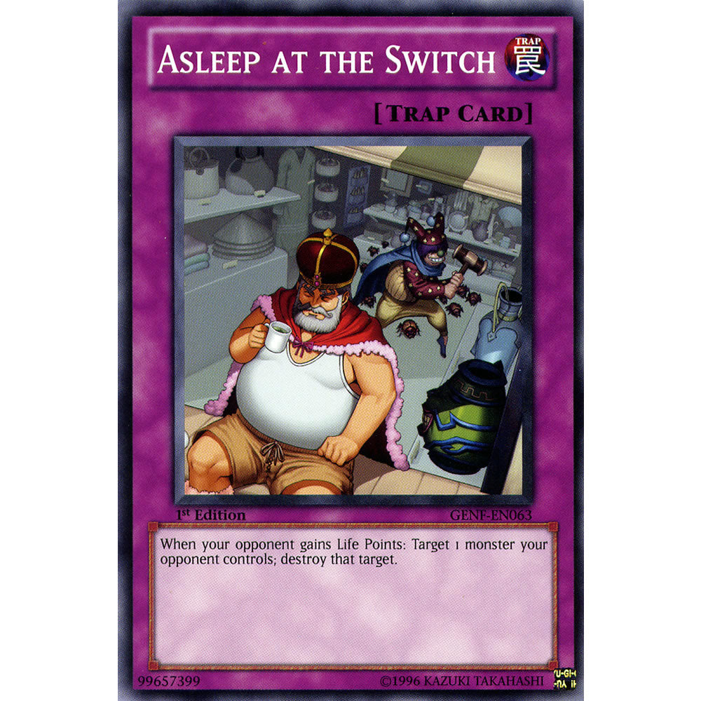 Asleep at the Switch GENF-EN063 Yu-Gi-Oh! Card from the Generation Force Set
