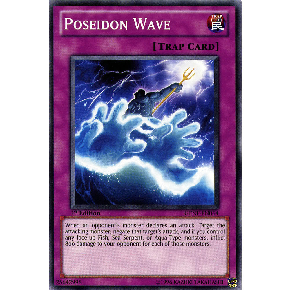 Poseidon Wave GENF-EN064 Yu-Gi-Oh! Card from the Generation Force Set