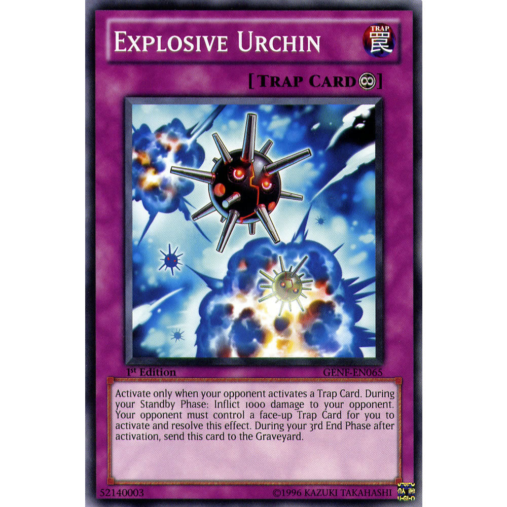 Explosive Urchin GENF-EN065 Yu-Gi-Oh! Card from the Generation Force Set