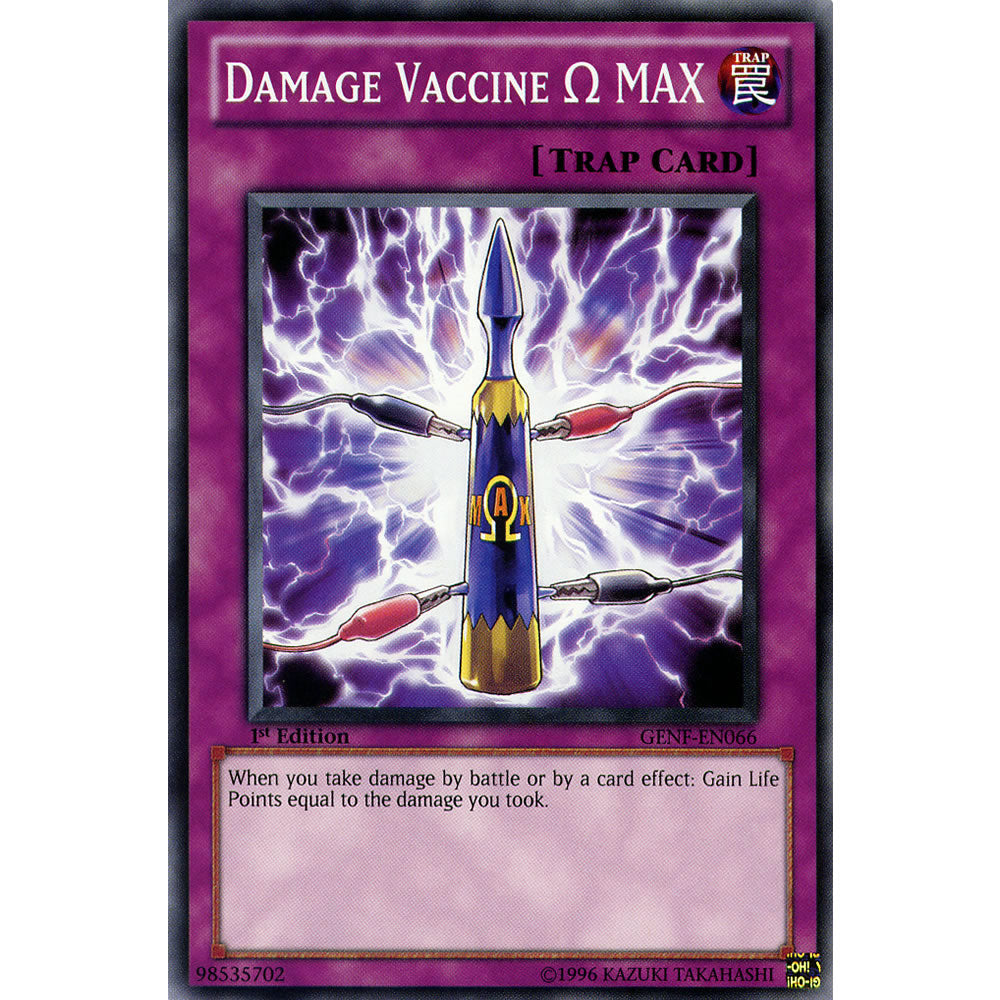 Damage Vaccine Omega Max GENF-EN066 Yu-Gi-Oh! Card from the Generation Force Set