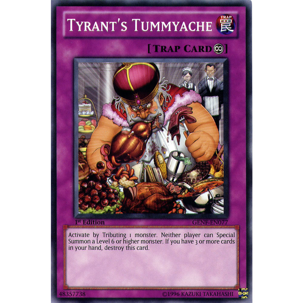 Tyrants Tummyache GENF-EN077 Yu-Gi-Oh! Card from the Generation Force Set