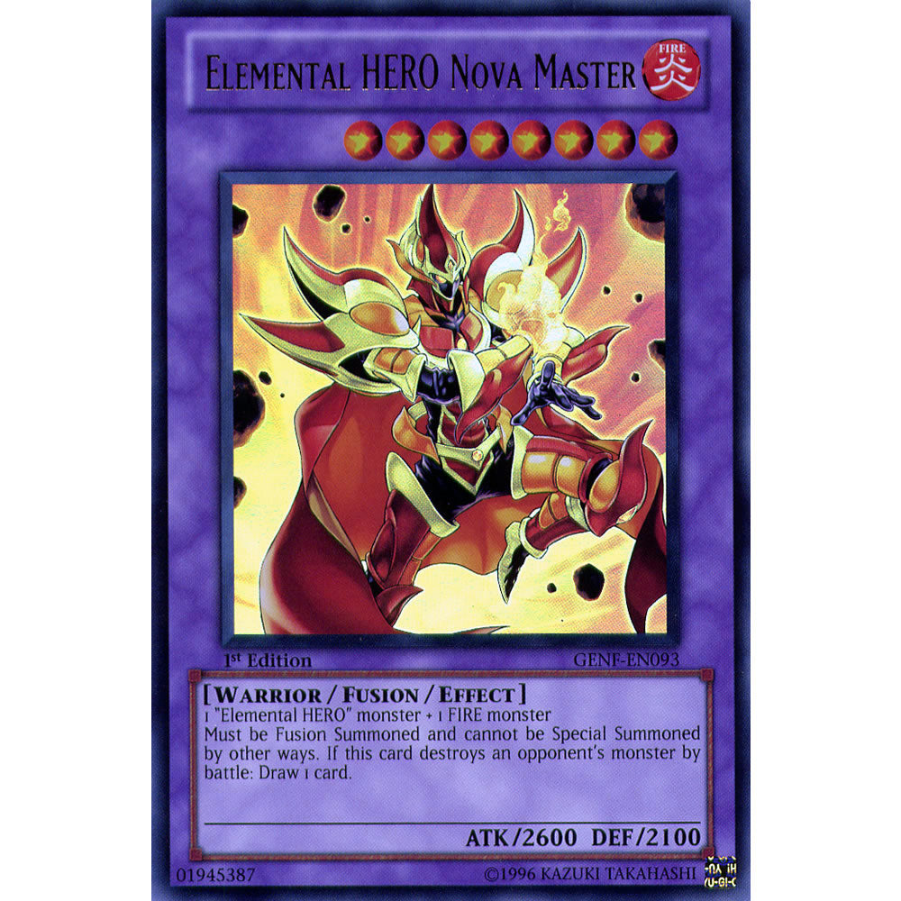 Elemental HERO Nova Master GENF-EN093 Yu-Gi-Oh! Card from the Generation Force Set