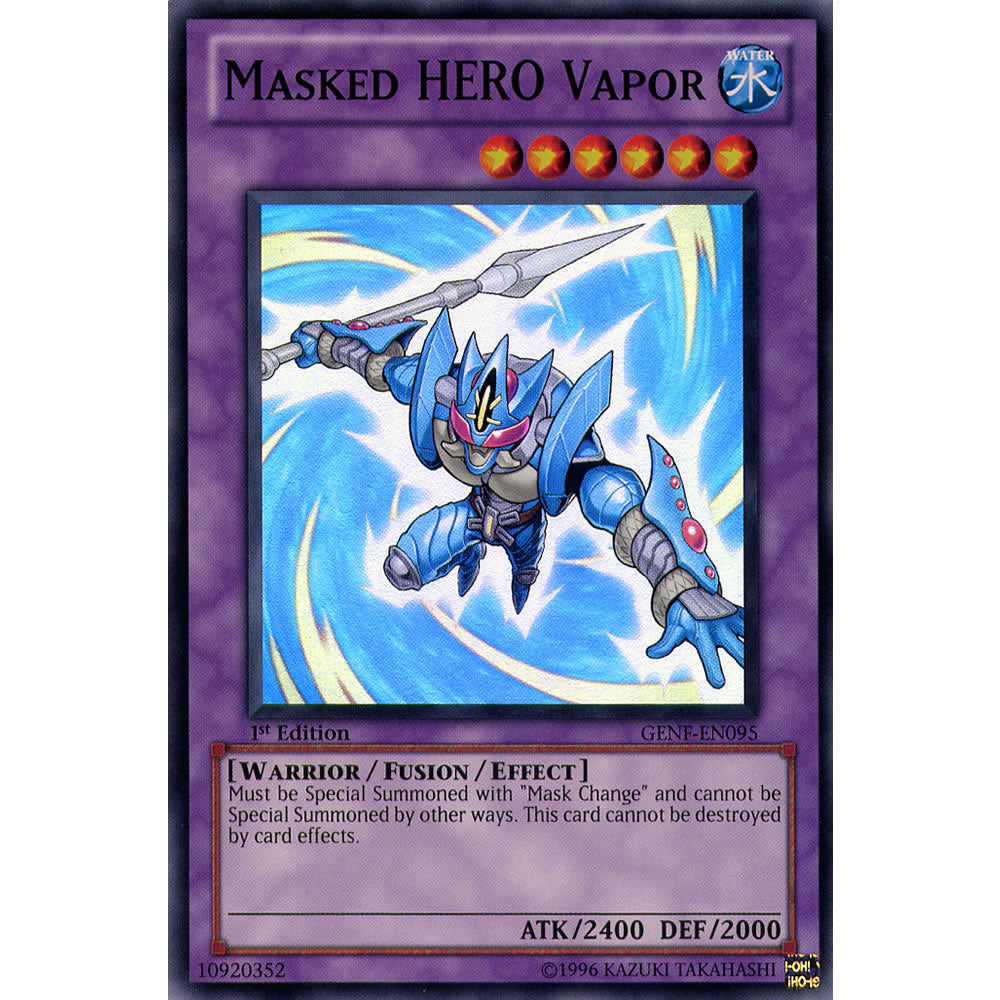 Masked HERO Vapor GENF-EN095 Yu-Gi-Oh! Card from the Generation Force Set