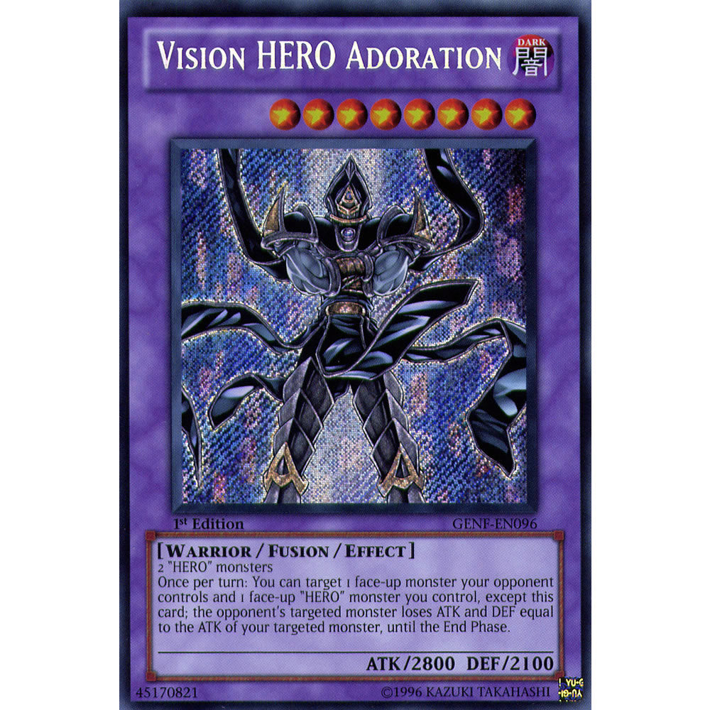 Vision HERO Adoration GENF-EN096 Yu-Gi-Oh! Card from the Generation Force Set