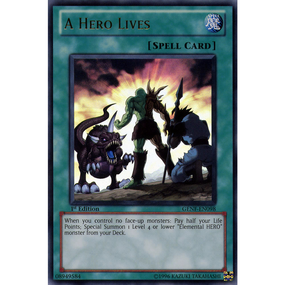 A Hero Lives GENF-EN098 Yu-Gi-Oh! Card from the Generation Force Set