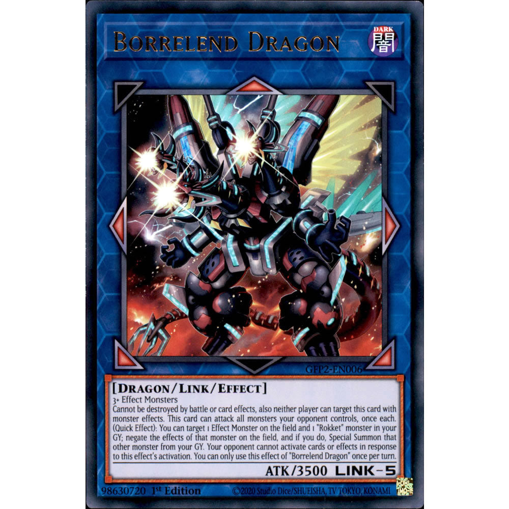 Borrelend Dragon GFP2-EN006 Yu-Gi-Oh! Card from the Ghosts From the Past: The 2nd Haunting Set