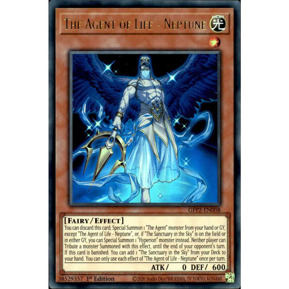 The Agent of Life - Neptune GFP2-EN008 Yu-Gi-Oh! Card from the Ghosts From the Past: The 2nd Haunting Set