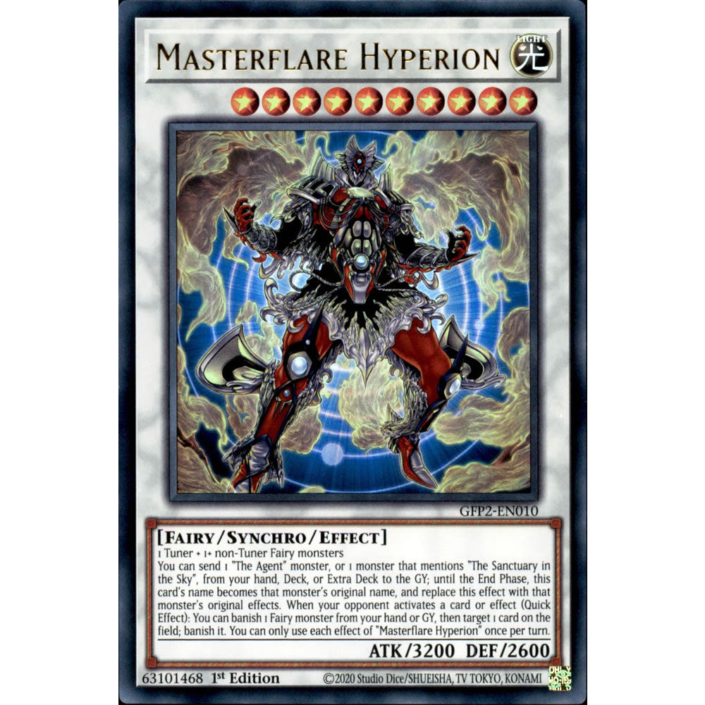 Masterflare Hyperion GFP2-EN010 Yu-Gi-Oh! Card from the Ghosts From the Past: The 2nd Haunting Set