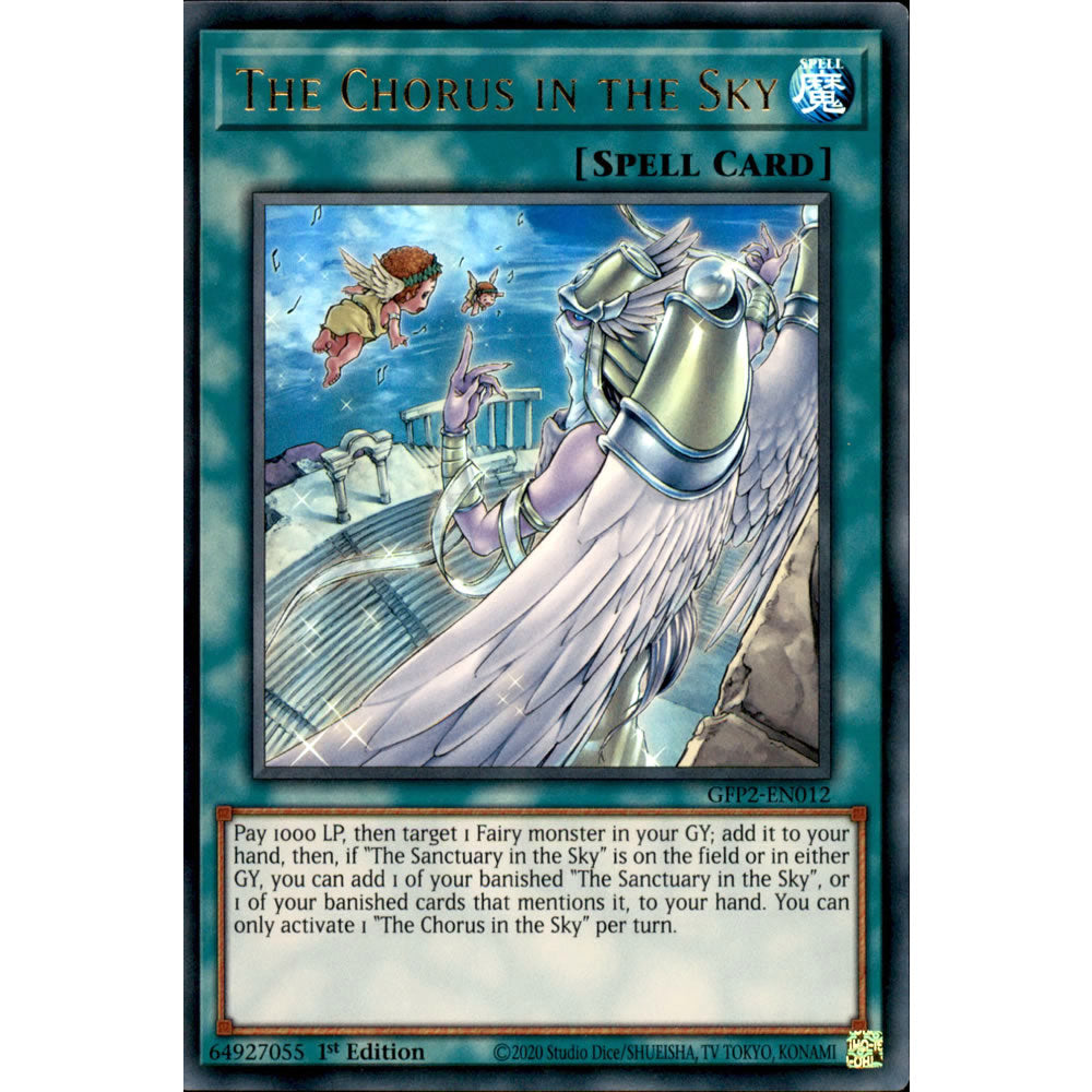 The Chorus in the Sky GFP2-EN012 Yu-Gi-Oh! Card from the Ghosts From the Past: The 2nd Haunting Set