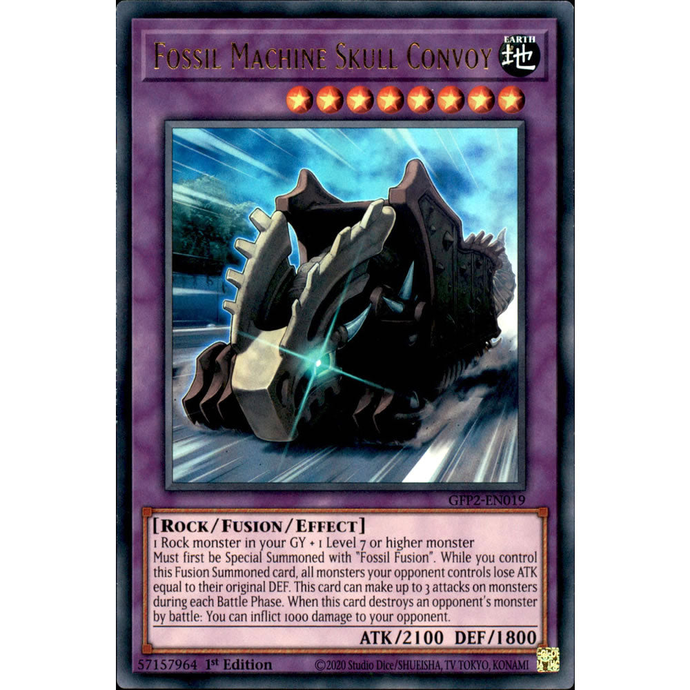 Fossil Machine Skull Convoy GFP2-EN019 Yu-Gi-Oh! Card from the Ghosts From the Past: The 2nd Haunting Set