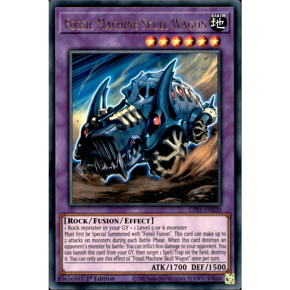 Fossil Machine Skull Wagon GFP2-EN020 Yu-Gi-Oh! Card from the Ghosts From the Past: The 2nd Haunting Set