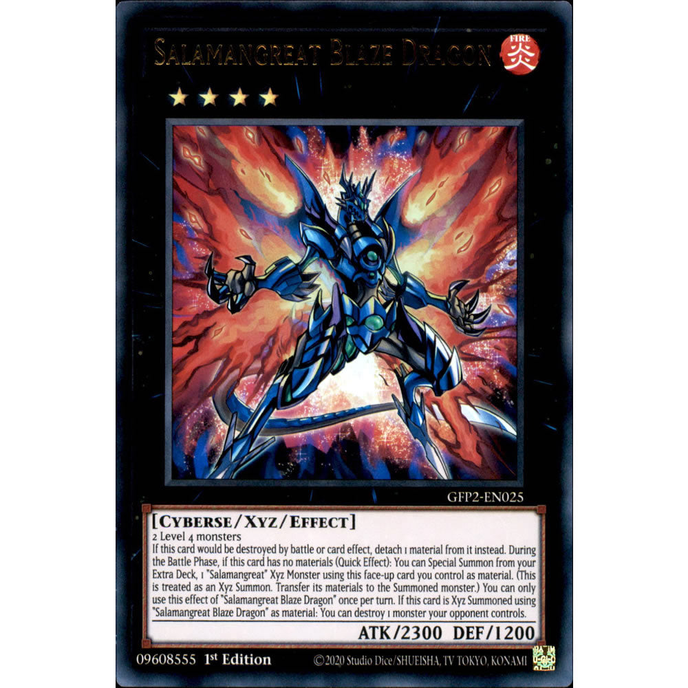 Salamangreat Blaze Dragon GFP2-EN025 Yu-Gi-Oh! Card from the Ghosts From the Past: The 2nd Haunting Set